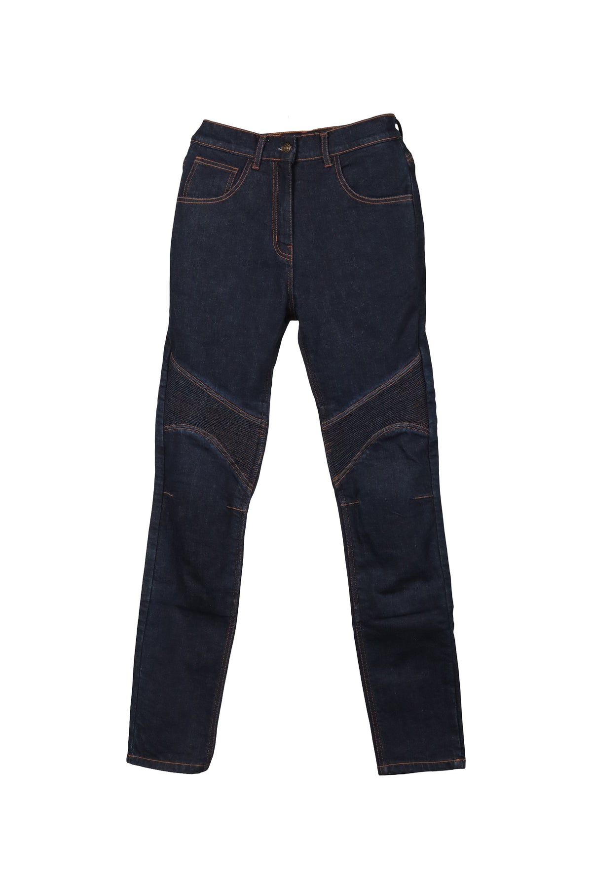 Ladies Armored Pant Denim Blue - OZ MOTOGEAR