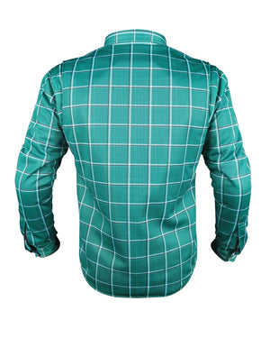 Mesh Shirt Green Check