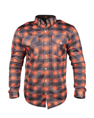 Mesh Shirt Orange Check