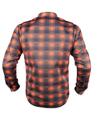 Mesh Shirt Orange Check