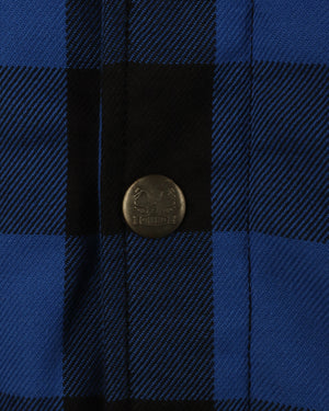 Blue and Black Flannel- CE AA Rated Fully Kevlar Lined