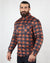 Mesh Shirt Orange Check