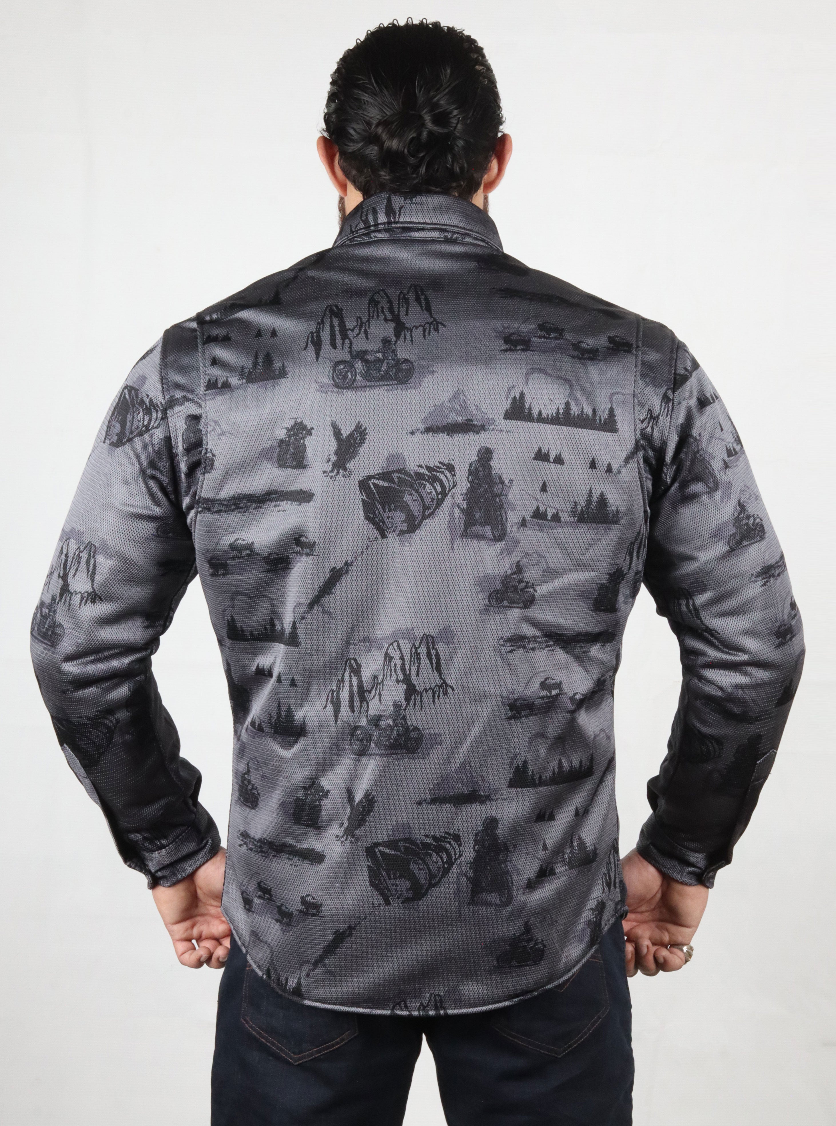 Mesh Shirt with MotoScape Graphic