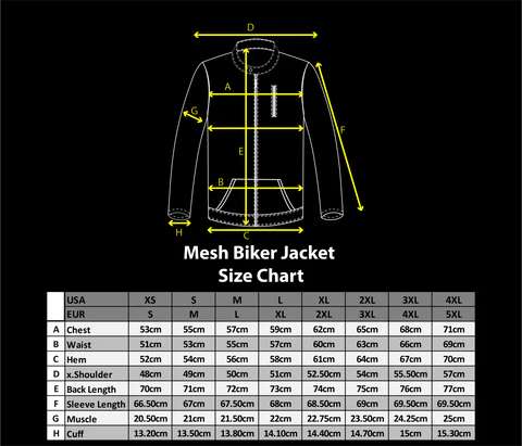 mesh biker jacket