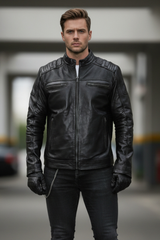 Men's Black Leather Jacket