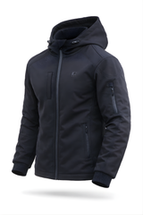 Softshell Kevlar Armored Water Resistant Riding Hoodie