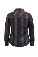 Women's Tartan Plaid Protective Mesh Shirt