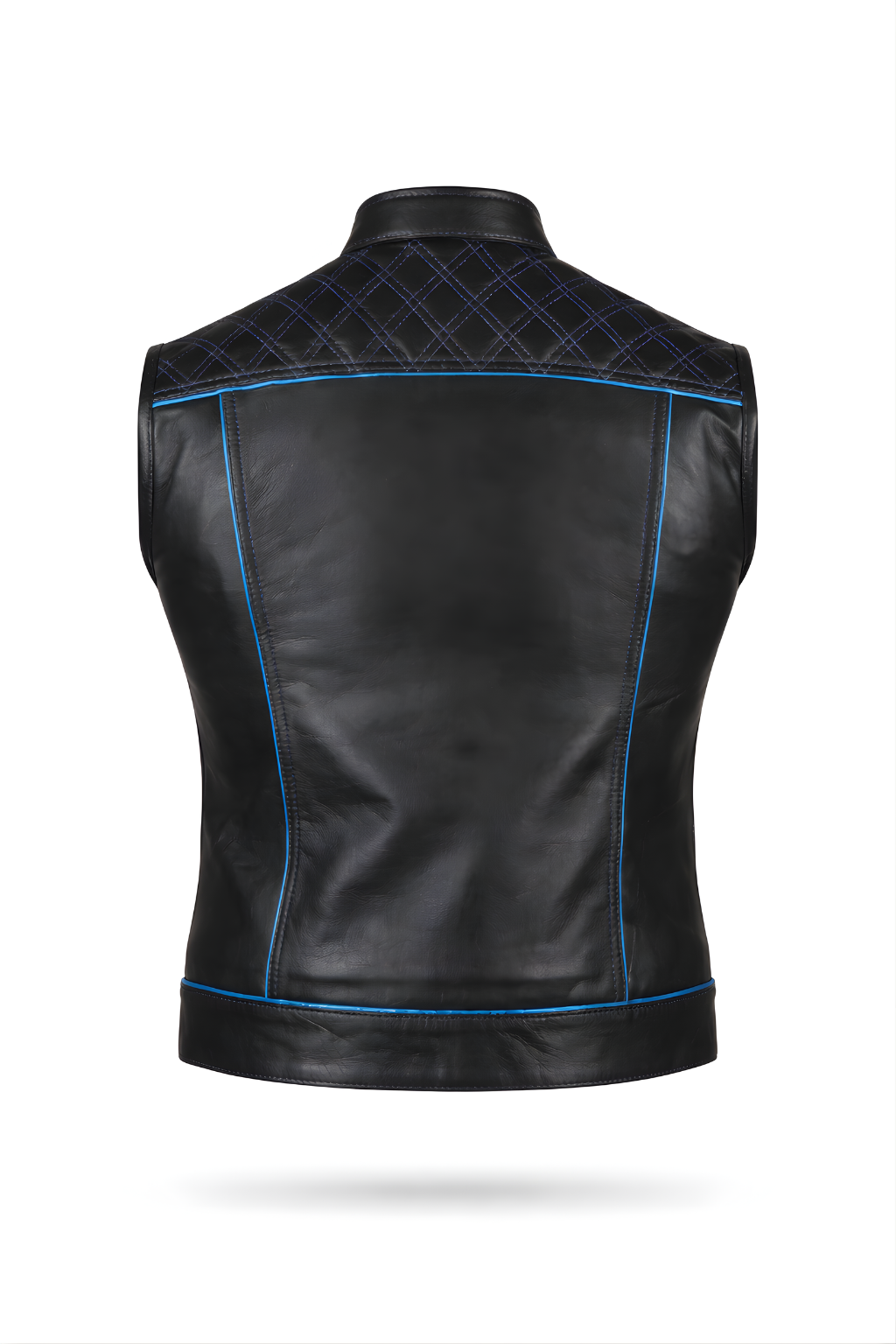 Motorbike Vest Blue & black