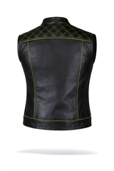 Motorbike Vest Black & green