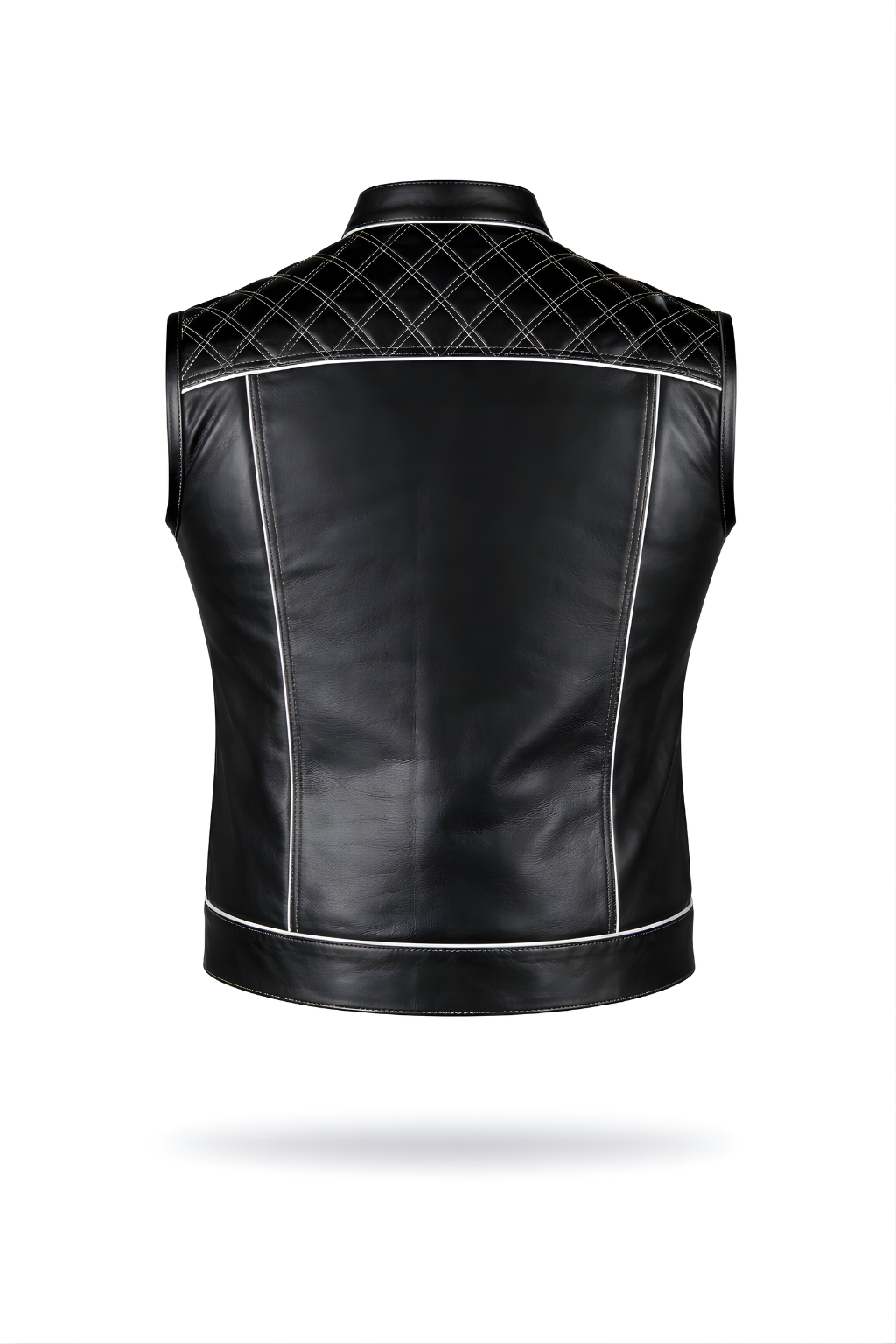 Motorbike Vest Black & white