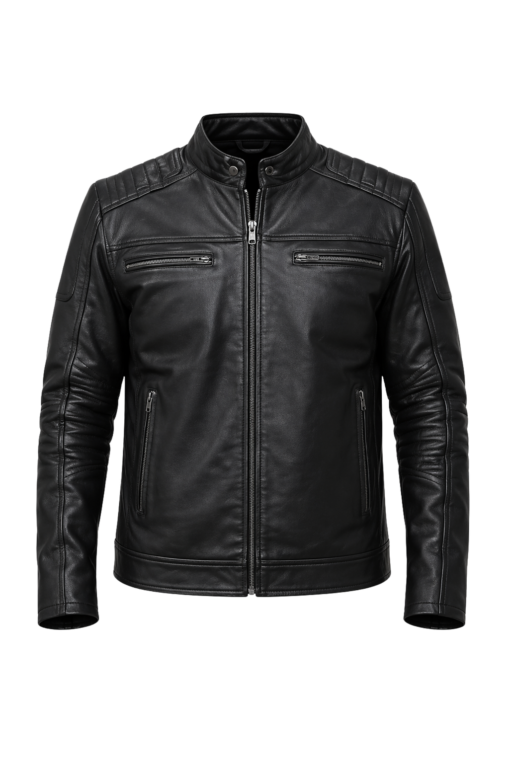 Men's Black Premium Leather Jacket