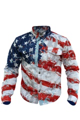 American Patriot Armored Men`s Mesh Shirt – Summer Motorcycle Mesh Shirt with Level 2 Protection