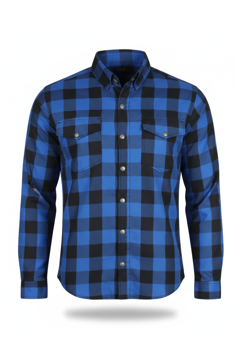 Blue and Black Flannel- CE AA Rated Fully Kevlar Lined