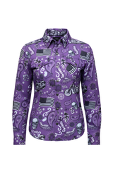 Women's Paisley Rebel Armored Mesh Shirt – Summer Mesh Shirt with Level 2 Protection