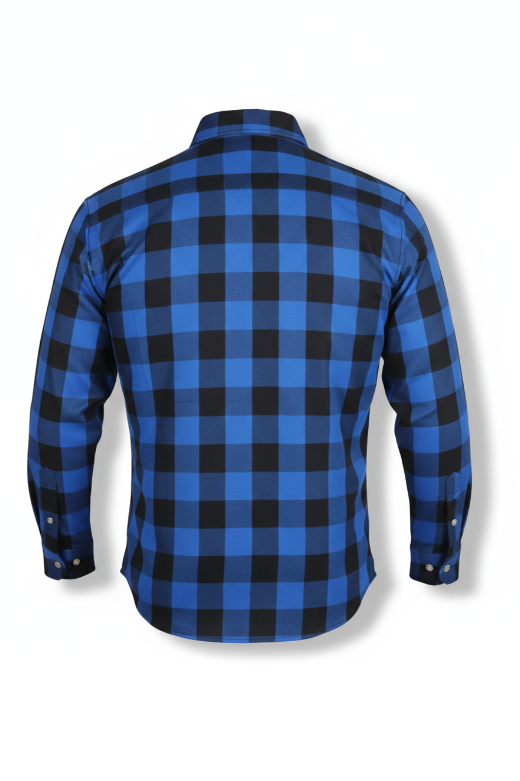 Blue and Black Flannel- CE AA Rated Fully Kevlar Lined
