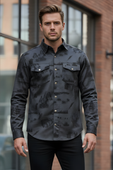 Motoscape Graphic Armored Men`s Mesh Shirt – Summer Motorcycle Mesh Shirt with Level 2 Protection