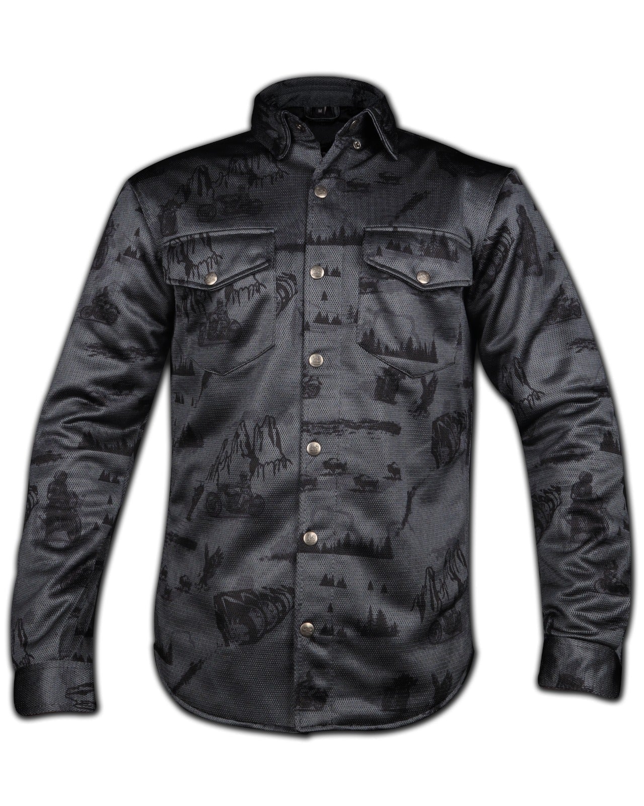 Mesh Shirt with MotoScape Graphic