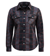 Women's Tartan Plaid Protective Mesh Shirt