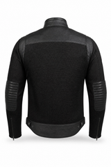 Men's Mesh Biker Jacket Black - Level 2 Protection - OZ MOTOGEAR
