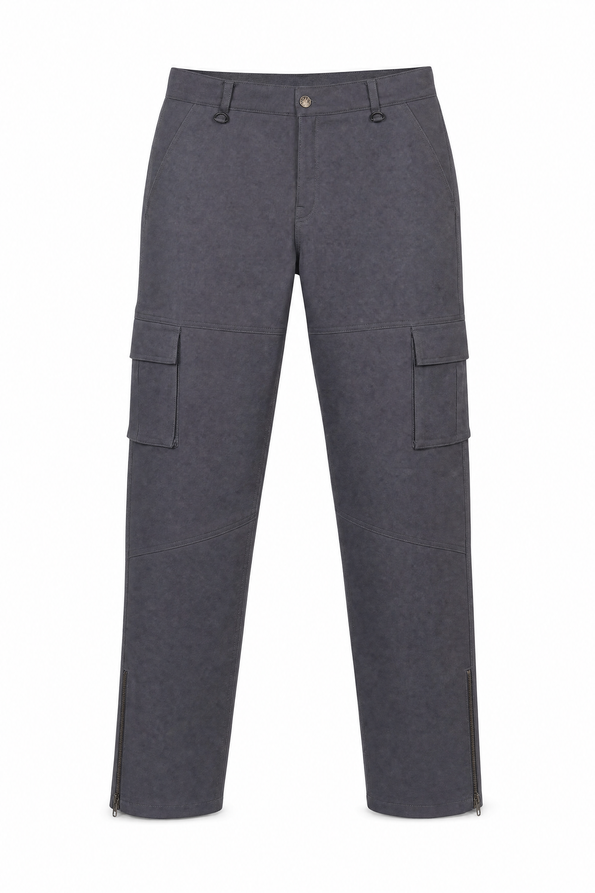 Men's Cargo Pant Cotton Twill Loose Fit Grey - OZ MOTOGEAR