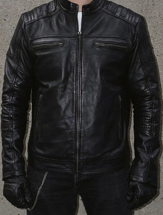 Men's Black Leather Jacket