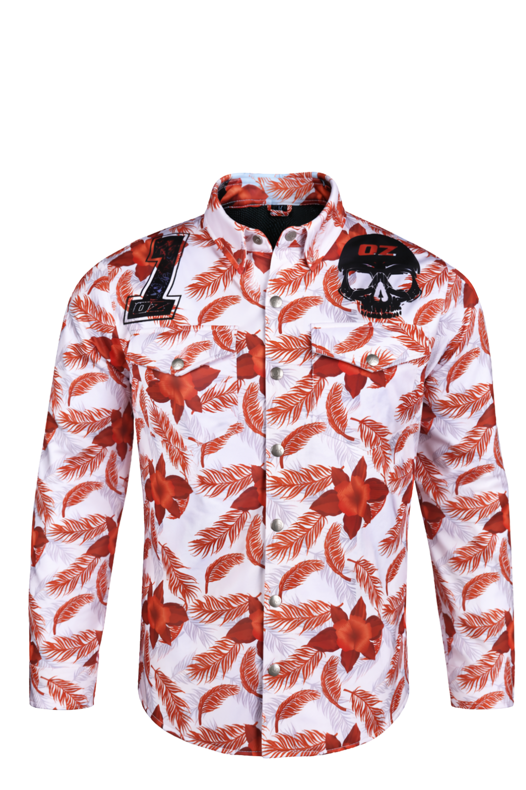 Men`s Summer Motorcycle Mesh Shirt Tropical - OZ MOTOGEAR